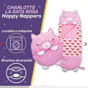 Happy Napper Gato Rosa – Saco de Dormir Infantil 2 en 1 de 130 cm