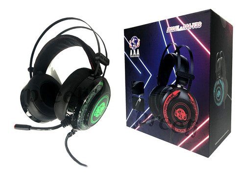 Diadema Gamer AAA-V3S con Luz LED y Micrófono – Sonido Potente, Comodidad Total - Image 2