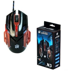 Mouse Gamer USB N3 con DPI Ajustable – Precisión y Velocidad para Ganar