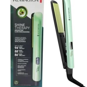 Plancha Remington con Aguacate y Macadamia Verde S9960 – Brillo, Nutrición y Estilo Profesional