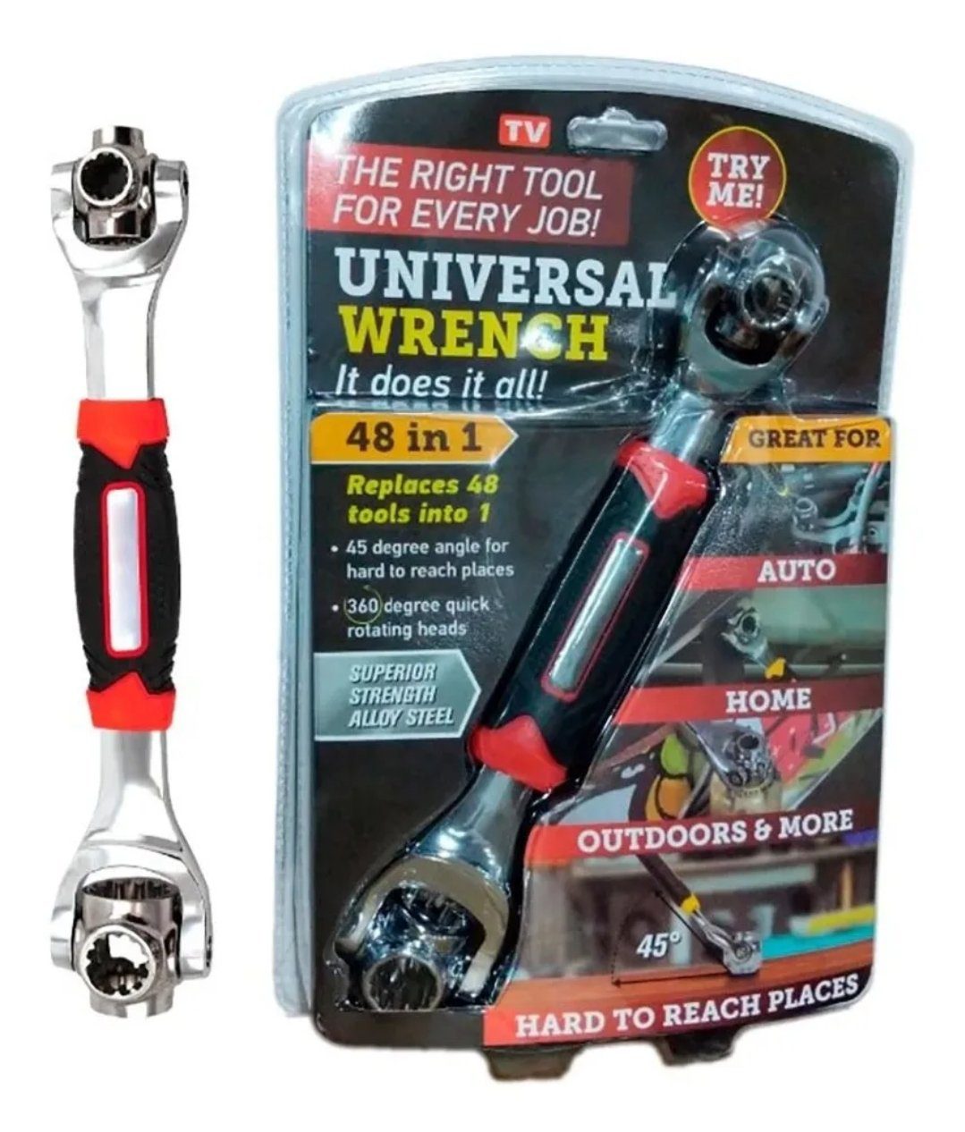 Llave Universal 48 en 1 Multifuncional – Herramienta Premium para Reparaciones Rápidas