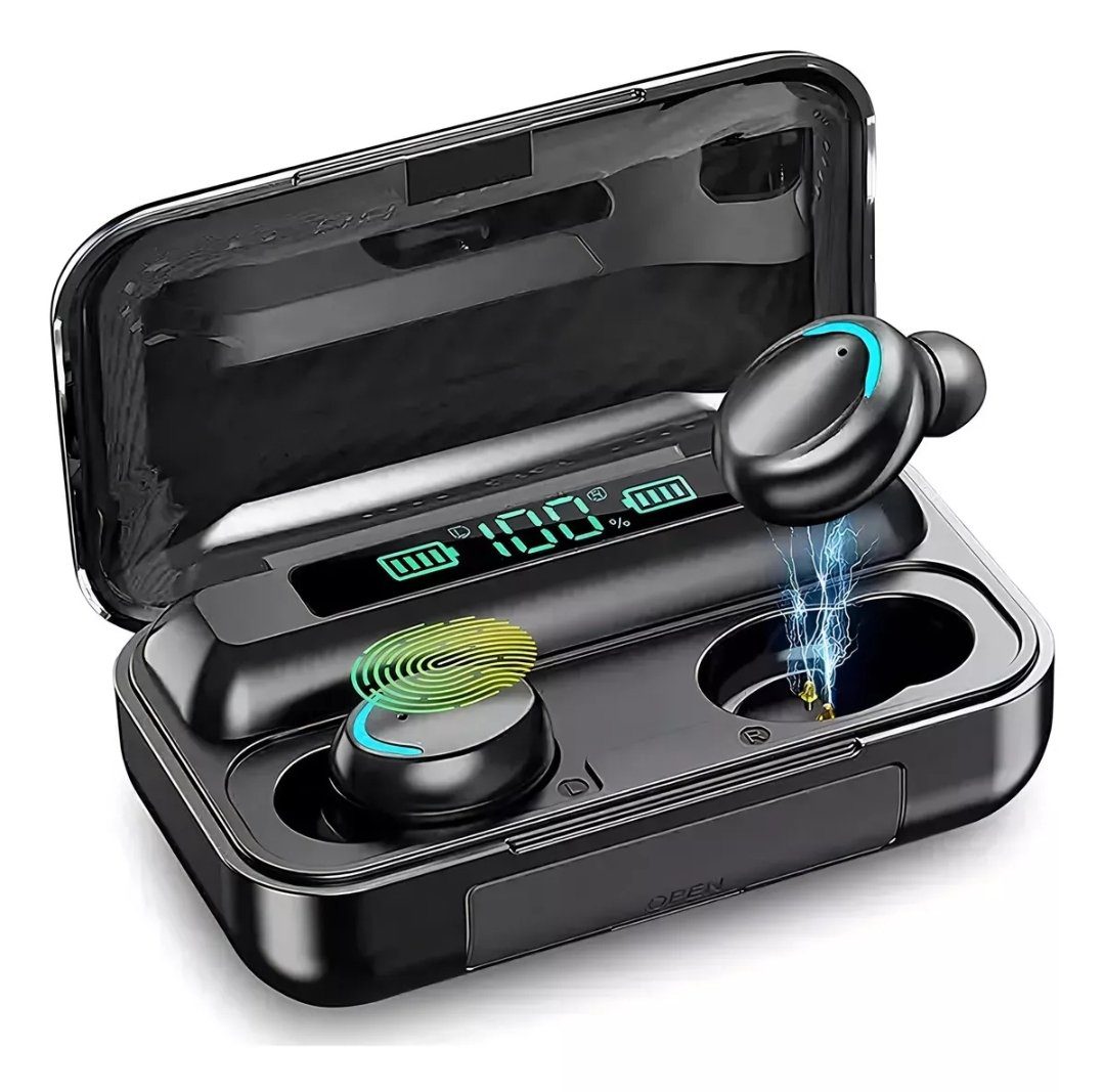 Audífonos Inalámbricos F9 con Estuche Power Bank – Tecnología, Potencia y Estilo en Uno