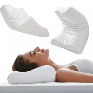 Almohada Ortopédica Memory Foam con Aloe Vera – Ergonómica, Hipoalergénica y Antibacterial