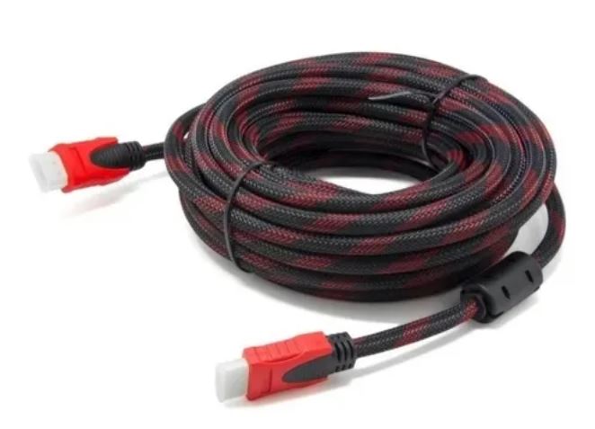 Cable HDMI 10 Metros Mallado con Núcleo de Ferrita y Doble Filtro – Alta Resolución y Protección Total