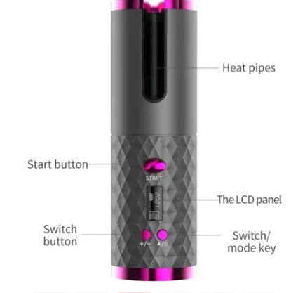 Rizador de Cabello Automático Inalámbrico Recargable – Ondas Perfectas sin Esfuerzo + Accesorios Incluidos - Image 5