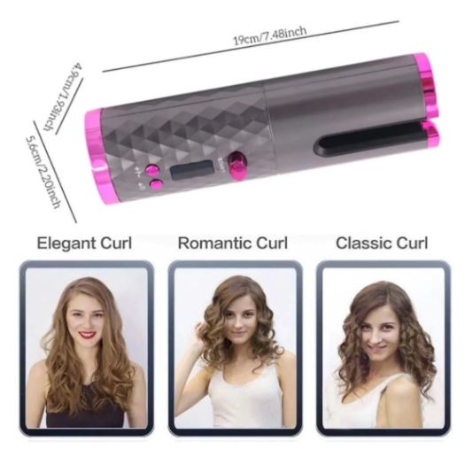 Rizador de Cabello Automático Inalámbrico Recargable – Ondas Perfectas sin Esfuerzo + Accesorios Incluidos - Image 7