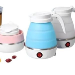 Cafetera Hervidor de Agua Eléctrico Plegable para Viaje – Silicona, Compacta y Portátil