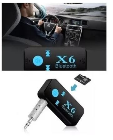 Adaptador Bluetooth X6 para Carro con Plug Jack 3.5mm – Conecta tu Música y Llamadas Sin Cables - Image 2