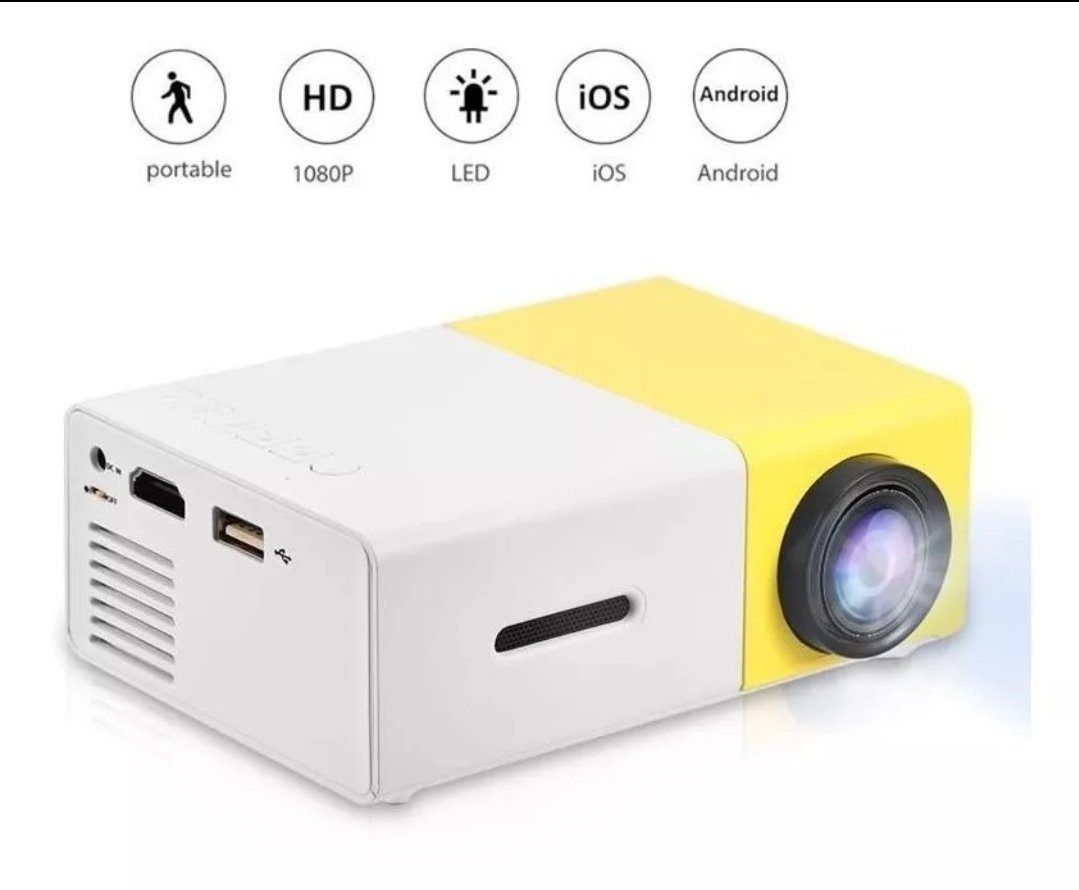 Mini Proyector LED YG300 | 600 Lúmenes, HDMI USB AV | Ideal para Cine en Casa | Emporio Accesorios - Image 2