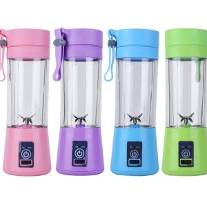 Licuadora Portátil Recargable 6 Cuchillas Acero Inoxidable USB Para Frutas y Batidos