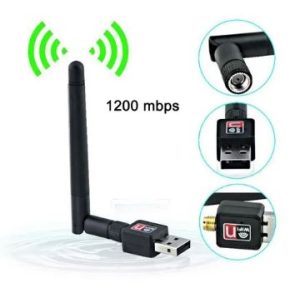 Adaptador Receptor WiFi USB Inalámbrico 1200 Mbps con Antena – Alta Velocidad y Estabilidad de Conexión - Image 3