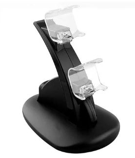 Base Doble Cargador USB para Controles PS4 / Slim / Pro – Carga Rápida y Segura - Image 2