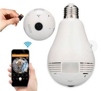 Cámara Espía Tipo Bombillo HD 1.3 con Wifi | Vigilancia 360° desde tu Celular | Emporio Accesorios