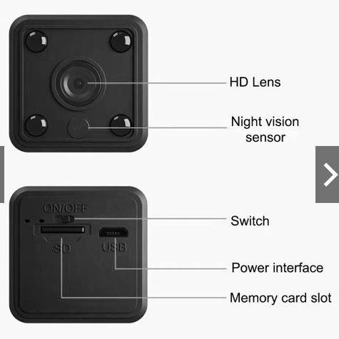 Cámara de Seguridad X6 Mini WiFi para Interiores – Vigilancia 1080P con Visión Nocturna y Detección de Movimiento - Image 5