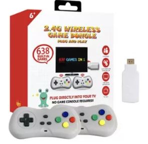 Consola HDMI 638 Juegos Retro – Portátil, Inalámbrica y Fácil de Usar