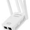 Repetidor WiFi Pix Link de 4 Antenas – Amplificador de Señal Inalámbrica de Largo Alcance