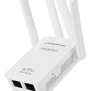 Repetidor WiFi Pix Link de 4 Antenas – Amplificador de Señal Inalámbrica de Largo Alcance