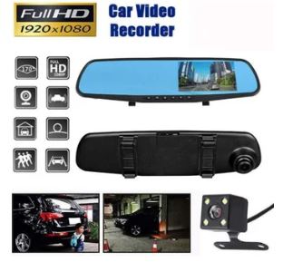 Espejo Retrovisor con Doble Cámara 1080HD | Grabación Frontal y Reversa para Carro | Emporio Accesorios - Image 4