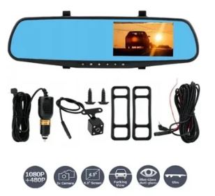 Espejo Retrovisor con Doble Cámara 1080HD | Grabación Frontal y Reversa para Carro | Emporio Accesorios - Image 5