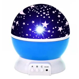 Lámpara Rotatoria Proyector Cielo Estrellado – Luz de Noche Relajante para Dormir