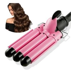 Rizadora Ondulador de Cabello con 3 Tubos – 40W Profesional con Temperatura Ajustable