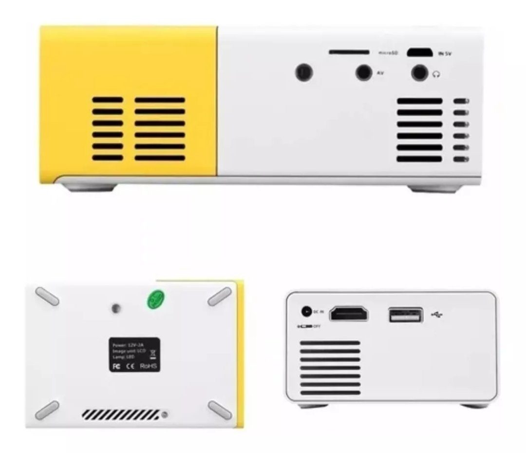 Mini Proyector LED YG300 | 600 Lúmenes, HDMI USB AV | Ideal para Cine en Casa | Emporio Accesorios - Image 5