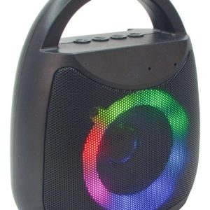 Parlante Portátil RGB LED F60 Bluetooth Recargable TWS – Altavoz Inalámbrico con Luces Interactivas