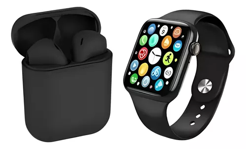 Combo Reloj Smartwatch T500 + Audífonos I12TWS – Conectividad y Sonido Inalámbrico en un Solo Paquete