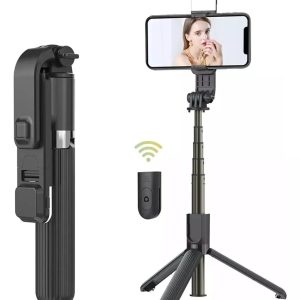 Trípode Treqa Selfie 03 Stick Extensible con Control Bluetooth Para Celular