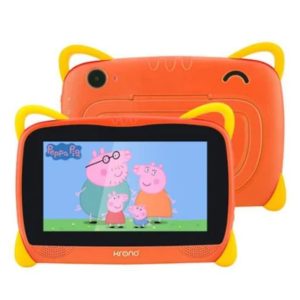 Tablet Krono Kids Colors – 1GB RAM/32GB ROM para Niños y Niñas, Diseño Divertido y Educativo