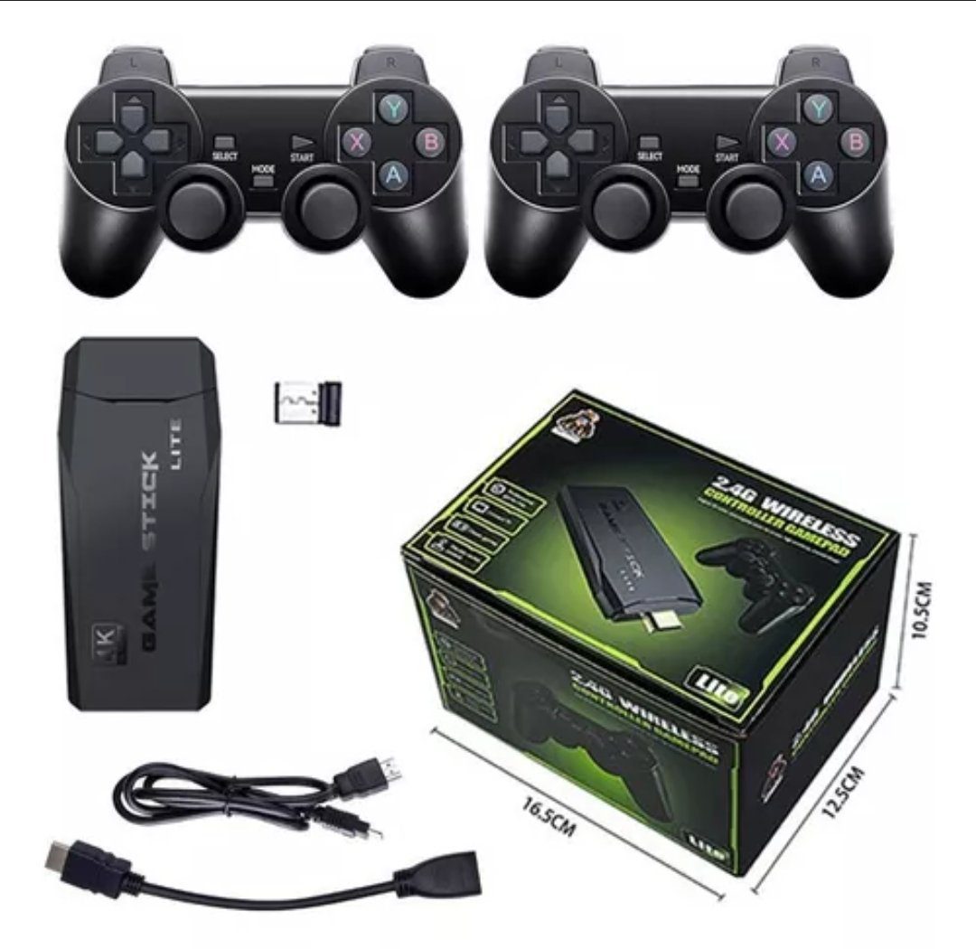 Consola Gamer 4K Stick Retro | Más de 10,000 Juegos Clásicos con Mandos Inalámbricos - Image 3