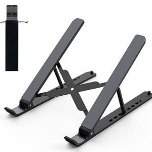Soporte Ergonómico para Computadora Portátil – Base Ajustable, Plegable y Antideslizante