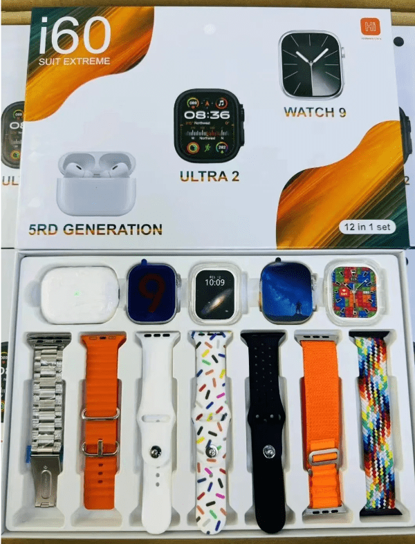 Combo Dual i60 – Smartwatch con Llamadas Bluetooth + Audífonos Inalámbricos Estéreo - Image 6