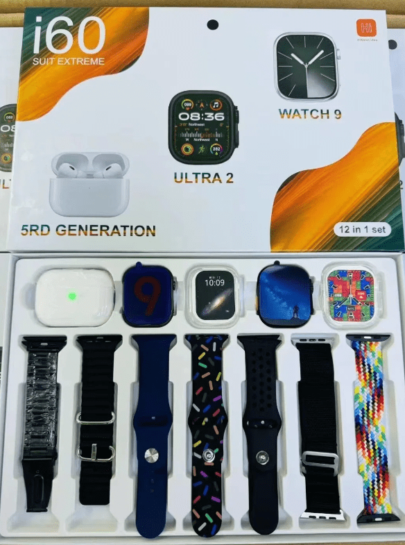 Combo Dual i60 – Smartwatch con Llamadas Bluetooth + Audífonos Inalámbricos Estéreo - Image 4