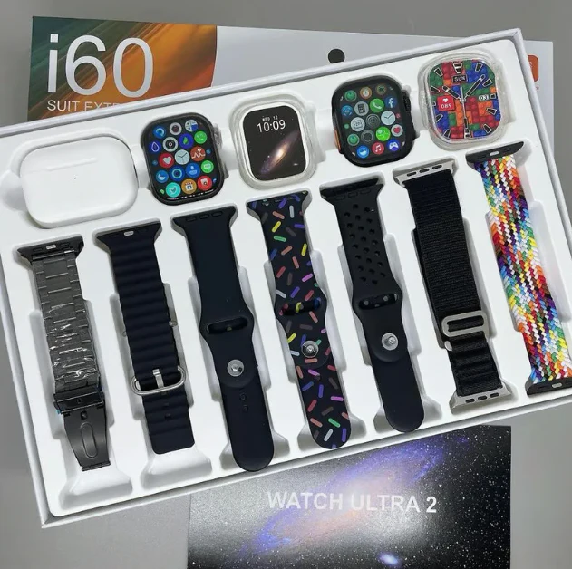 Combo Dual i60 – Smartwatch con Llamadas Bluetooth + Audífonos Inalámbricos Estéreo