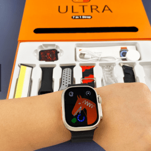 Combo Smartwatch Ultra con Siete Pulsos Intercambiables – Estilo, Tecnología y Versatilidad en un Solo Pack