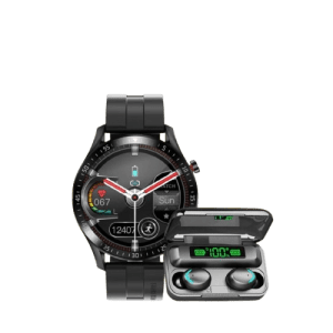 Combo Smartwatch SK15 y Audífonos F9 – Tecnología Bluetooth, Monitor de Salud y Sonido HD