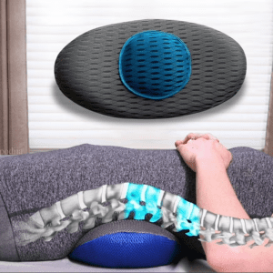 Cojín para Columna Comfy Curve Soporte Lumbar Ergonómico para Silla o Cama