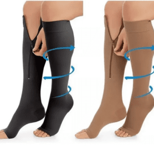 Medias de Compresión ZIP ZOX con Cierre | Alivio para Varices, Dolor e Hinchazón de Piernas