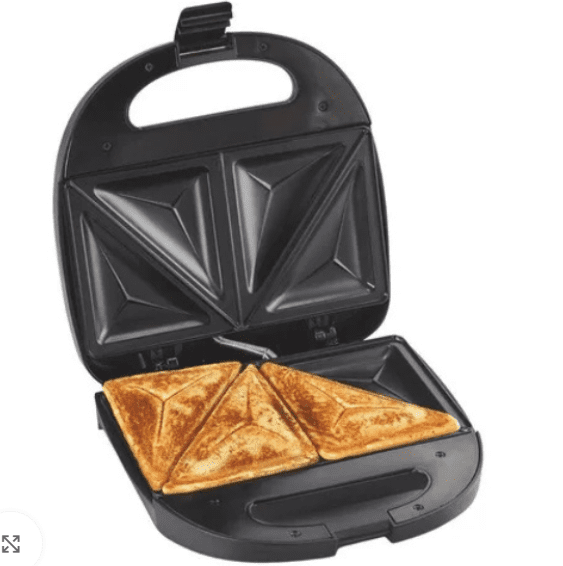 Sandwichera Eléctrica RAF 850W con 2 Compartimientos | Antiadherente y Calentamiento Rápido - Image 2