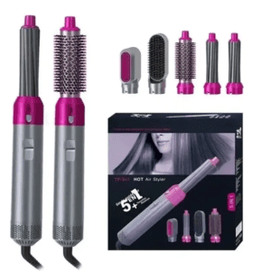 Cepillo Secador Alisador Rizador 5 en 1 Profesional | Voluminizador y Modelador de Cabello