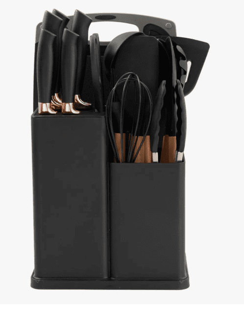 Set de Utensilios de Cocina en Silicona + Cuchillos y Tabla 19 Piezas | Completo y Antiadherente - Image 2