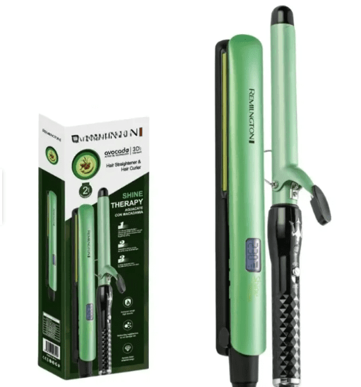 Combo Plancha Aguacate + Pinza Rizador Aguacate | Estilo y Protección Capilar con Tecnología Antifrizz