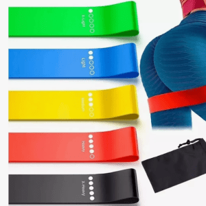 Kit Bandas Elásticas de Resistencia x5 | Entrenamiento en Casa o Gimnasio con Diferentes Niveles Descripción breve
