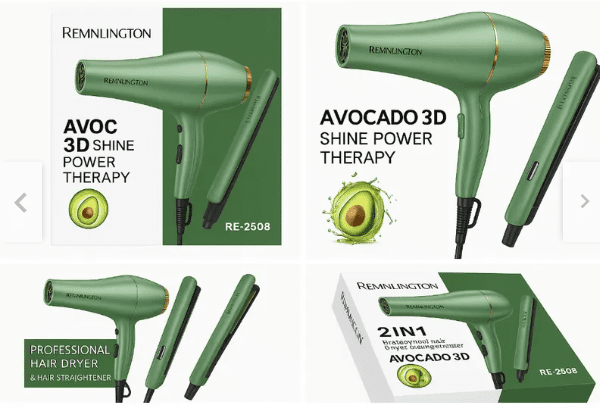 Kit Cepillo Secador + Plancha Aguacate 2en1 | Combo Profesional para Alisar, Secar y Moldear - Image 3