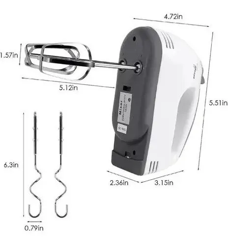 Batidora Eléctrica Scalett de Mano con Velocidades Ajustables y Accesorios - Image 4