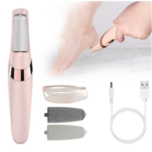 Removedor de Callos Eléctrico Recargable USB para Pies con Rodillos Exfoliantes