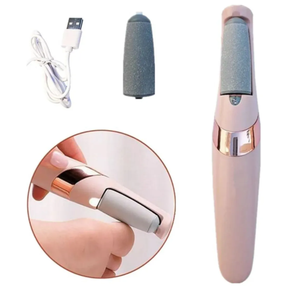 Removedor de Callos Eléctrico Recargable USB para Pies con Rodillos Exfoliantes - Image 4