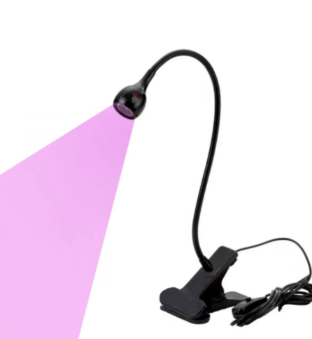 Lámpara UV LED Clip-On para Uñas con Brazo Flexible y Secado Rápido Color Negro - Image 4