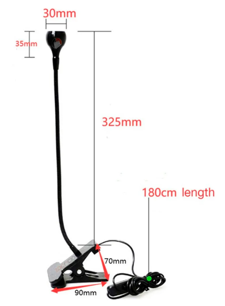 Lámpara UV LED Clip-On para Uñas con Brazo Flexible y Secado Rápido Color Negro - Image 7